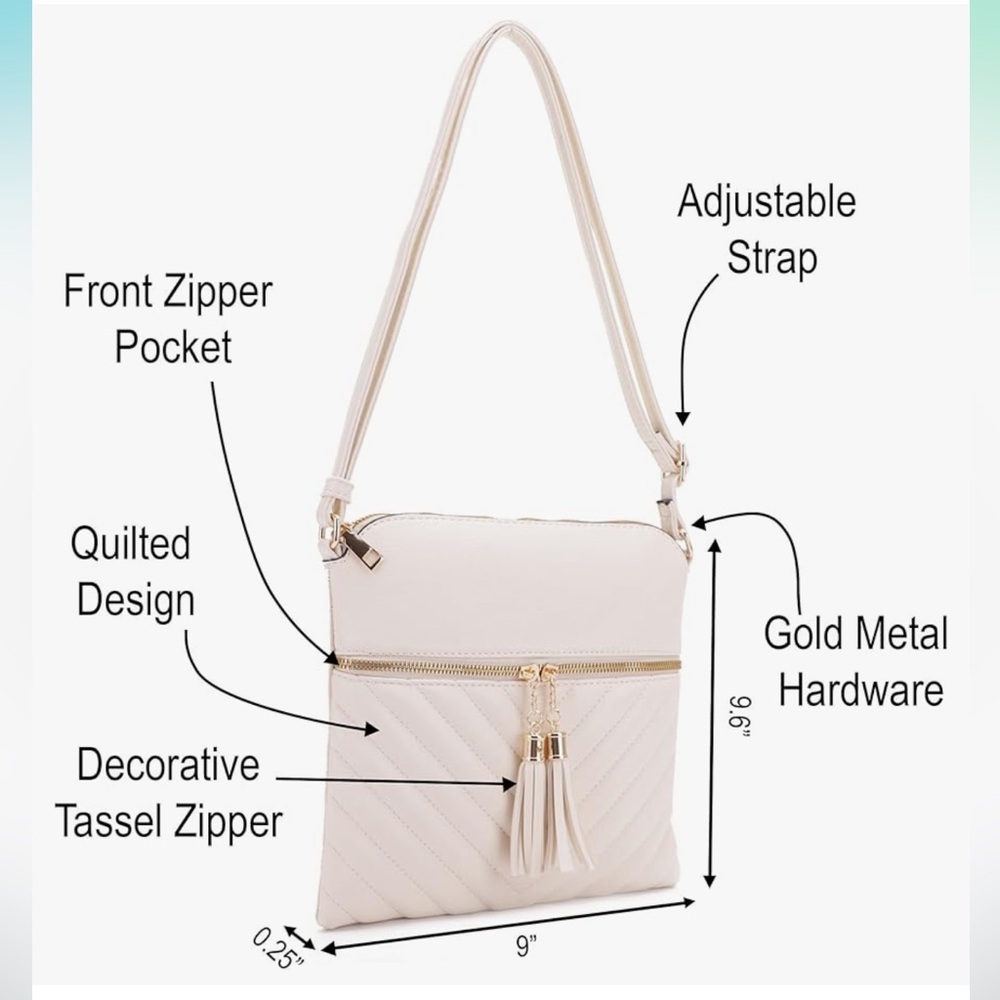 - 🆕 Elegant White Shoulder Bag - Picture 5 of 5